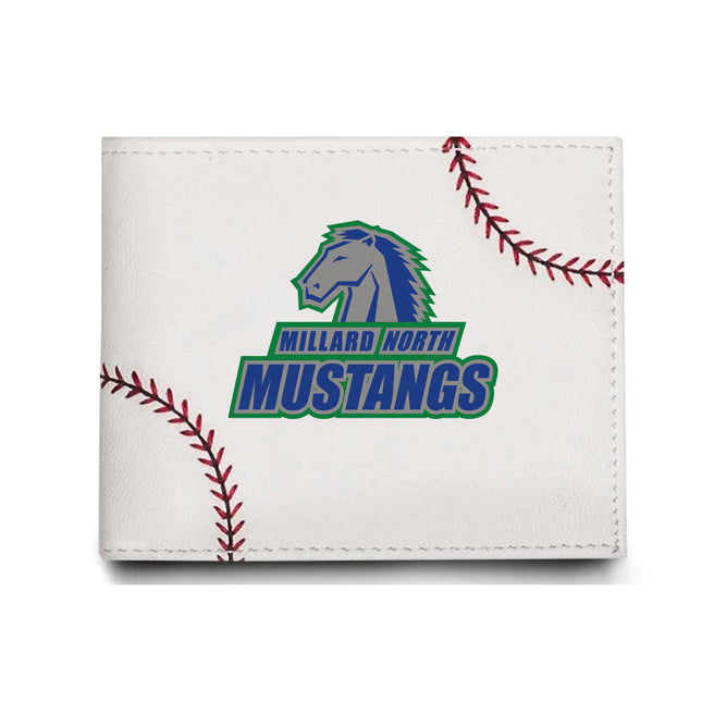 Millard North Mustangs Baseball Men's Wallet - Authentic Series