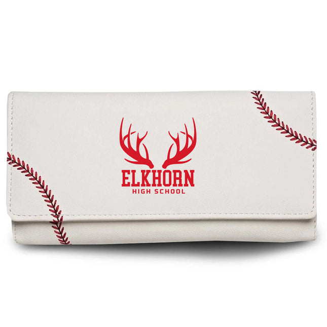 Elkhorn High School Antlers Baseball Women's Wallet - Authentic Series