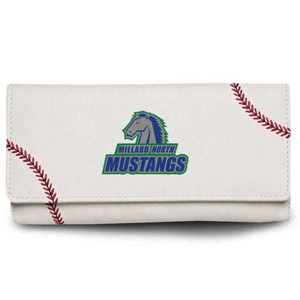 Millard North Mustangs Baseball Women's Wallet - Authentic Series