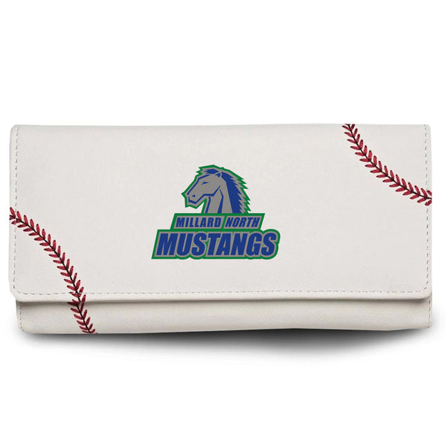 Millard North Mustangs Baseball Women's Wallet - Authentic Series