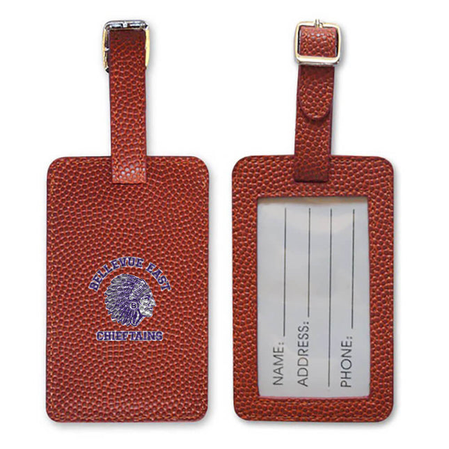 Bellevue East Chieftains Basketball Luggage Tag - Authentic Series