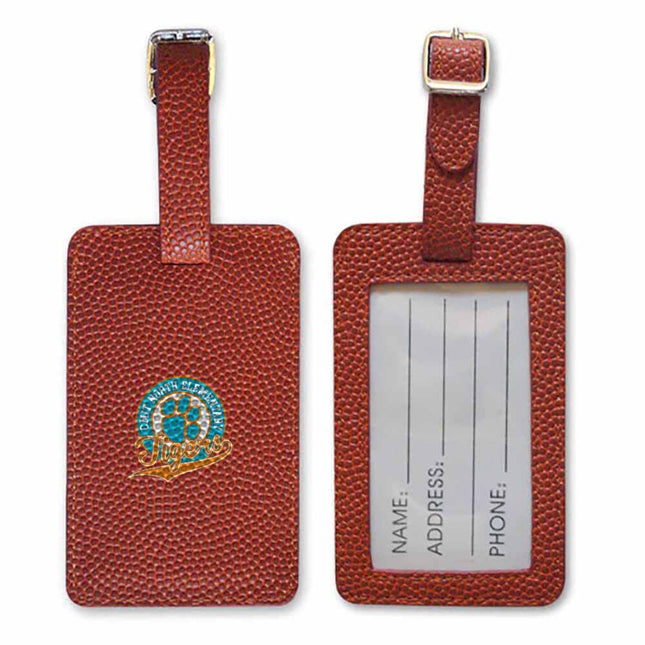 CMIT North Elementary School Tigers Basketball Luggage Tag - Authentic Series