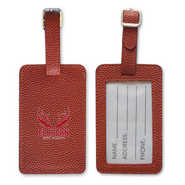 Elkhorn High School Antlers Basketball Luggage Tag - Authentic Series