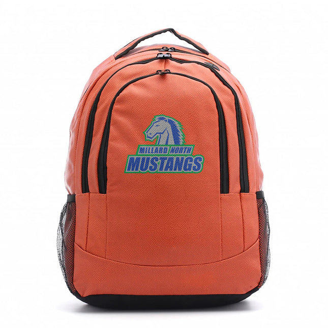 Millard North Mustangs Basketball Backpack - Authentic Series