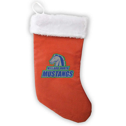 Millard North Mustangs Basketball Christmas Stocking - Authentic Series
