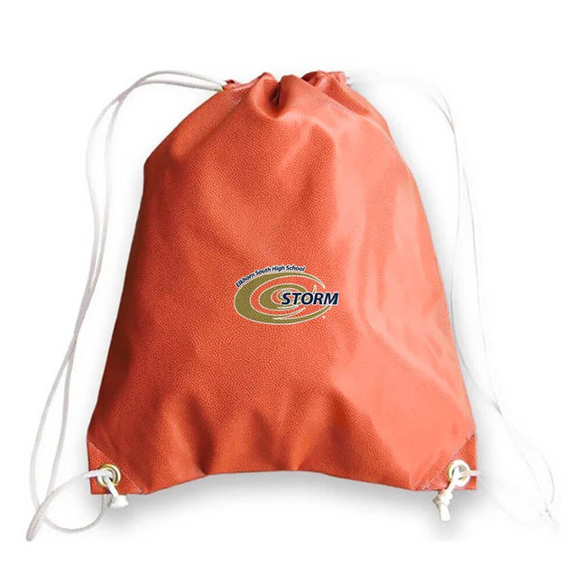 Elkhorn South Storm Basketball Drawstring Bag - Authentic Series