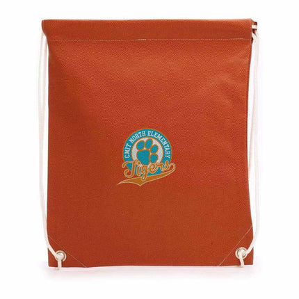 CMIT North Elementary School Tigers Basketball Drawstring Bag - Authentic Series