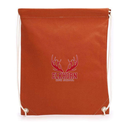 Elkhorn High School Antlers Basketball Drawstring Bag - Authentic Series