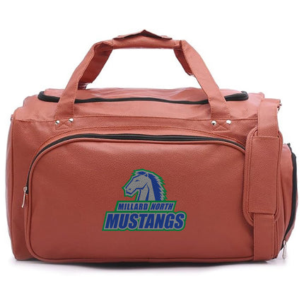Millard North Mustangs Basketball Duffel Bag - Authentic Series