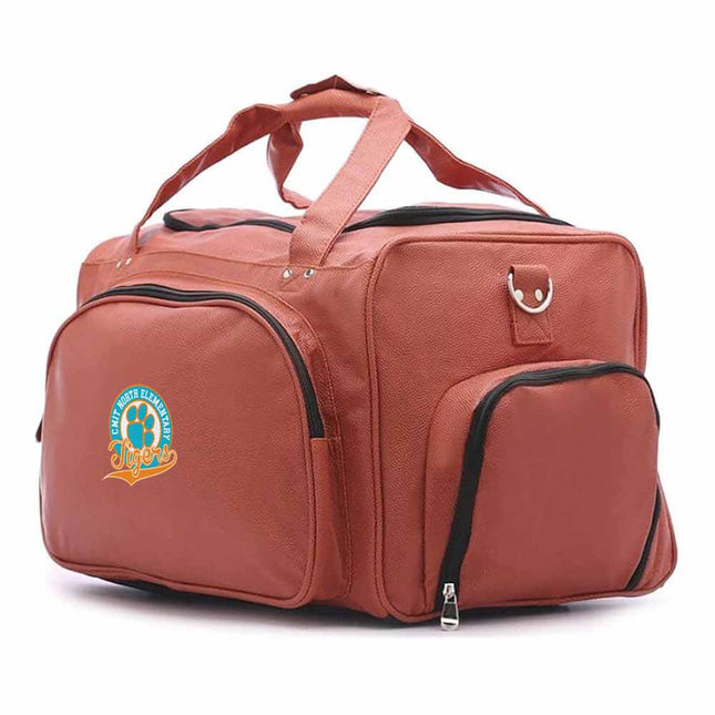 CMIT North Elementary School Tigers Basketball Duffel Bag - Authentic Series