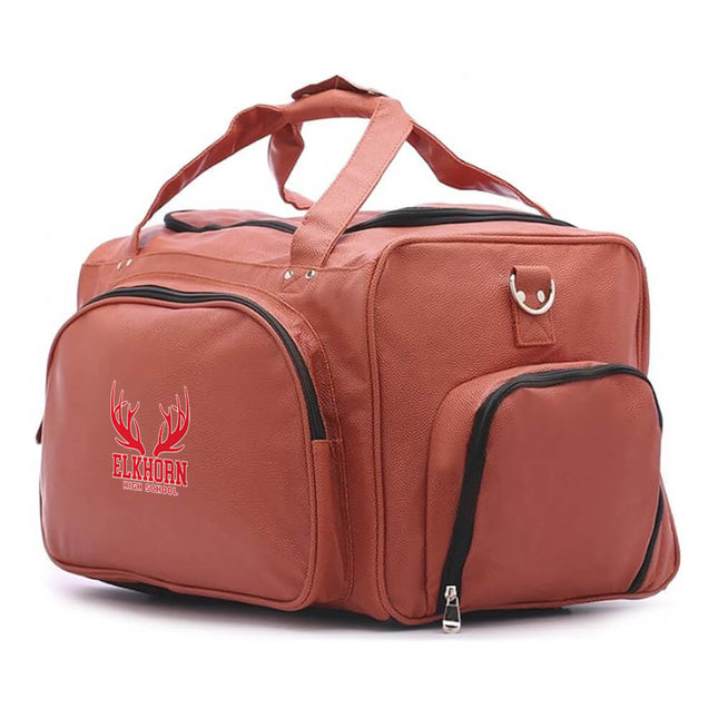 Elkhorn High School Antlers Basketball Duffel Bag - Authentic Series