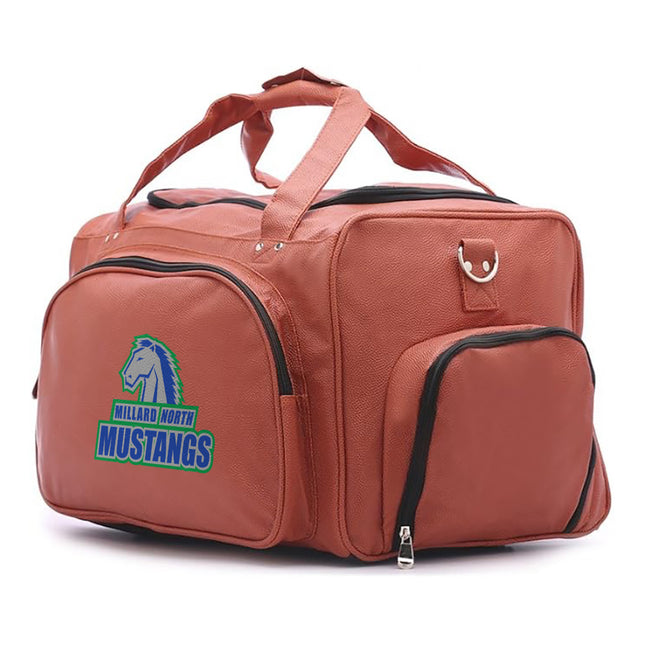 Millard North Mustangs Basketball Duffel Bag - Authentic Series