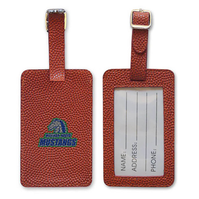 Millard North Mustangs Basketball Luggage Tag - Authentic Series