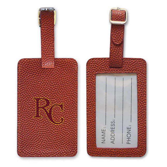 Roncalli Crimson Pride Basketball Luggage Tag - Authentic Series