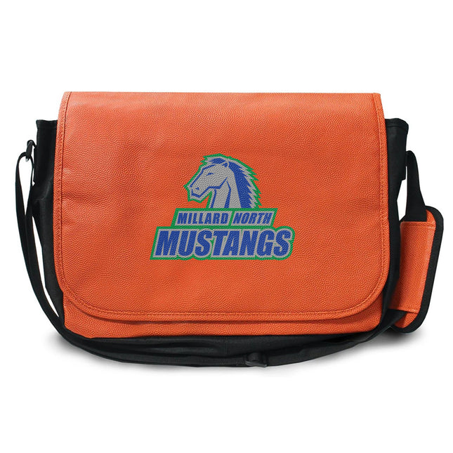 Millard North Mustangs Basketball Messenger Bag - Authentic Series