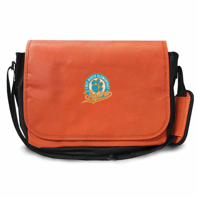 CMIT North Elementary School Tigers Basketball Messenger Bag - Authentic Series