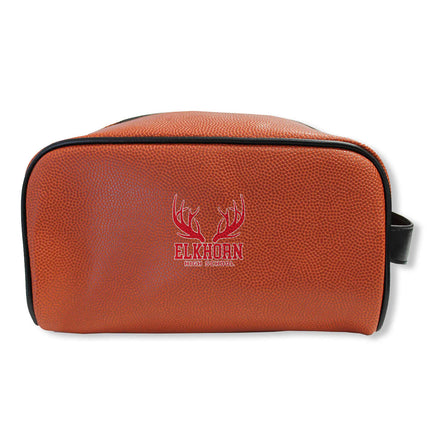 Elkhorn High School Antlers Basketball Toiletry and Cosmetics Bag - Authentic Series