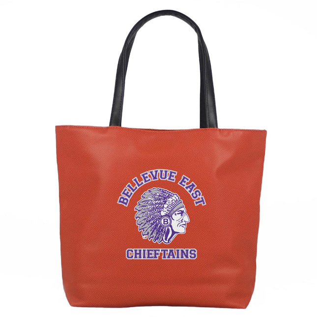 Bellevue East Chieftains Basketball Tote Handbag - Authentic Series