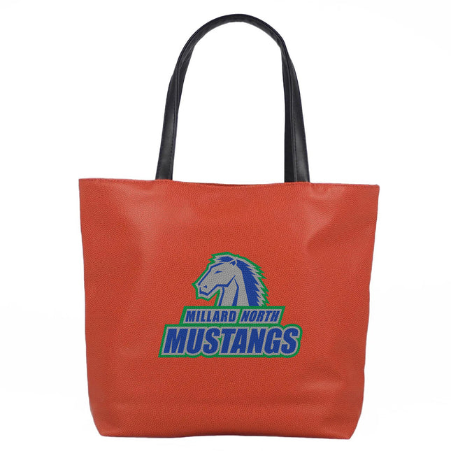 Millard North Mustangs Basketball Tote Handbag - Authentic Series