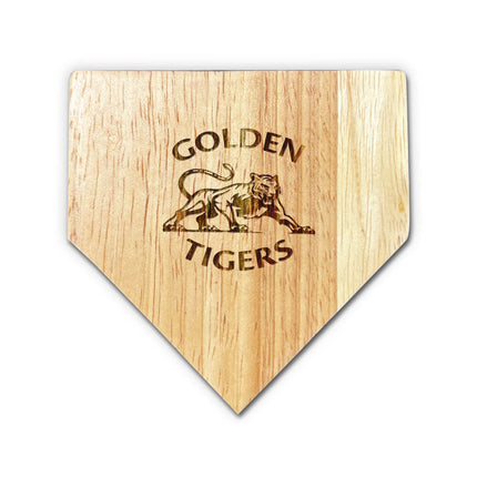 CMIT Academy Golden Tigers Wood Home Plate Coasters “Laser Etched”