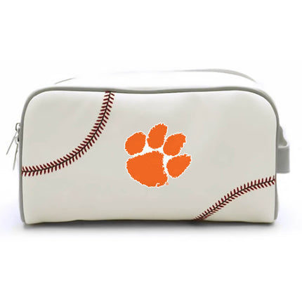 Clemson Tigers Baseball Toiletry and Cosmetics Bag - Authentic Series