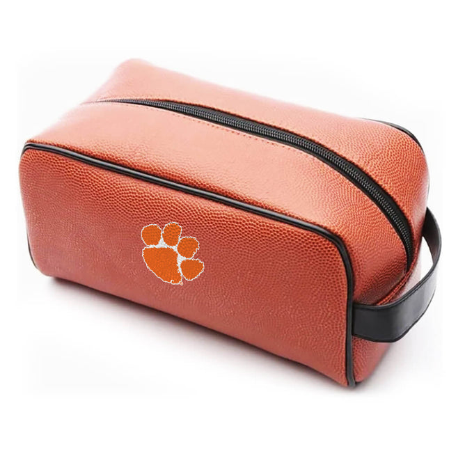 Clemson Tigers Basketball Toiletry and Cosmetics Bag - Authentic Series