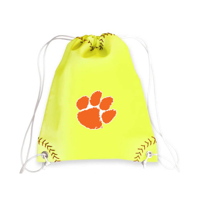 Clemson Tigers Softball Drawstring Bag - Authentic Series