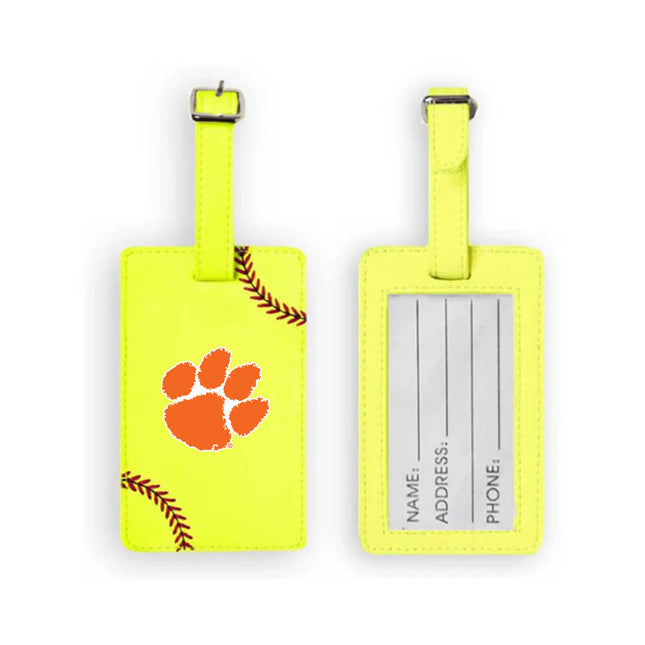 Clemson Tigers Softball Luggage Tag - Authentic Series