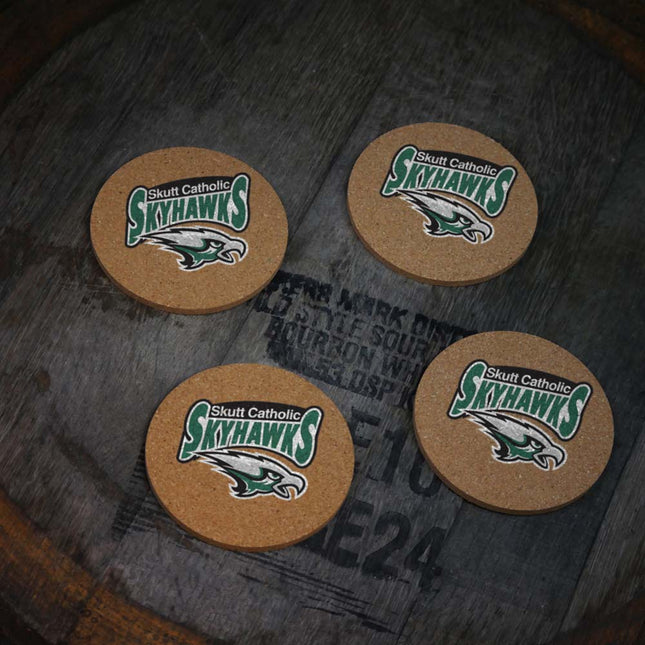 Skutt Catholic SkyHawks Cork Coasters