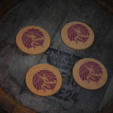 Blackwell Maroons Cork Coasters