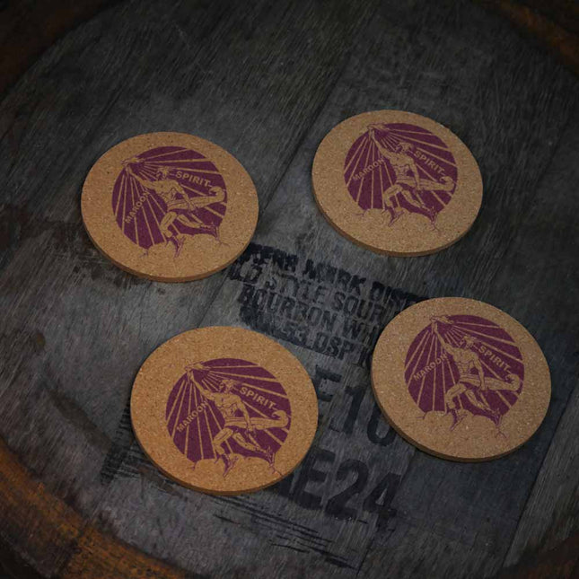 Blackwell Maroons Cork Coasters