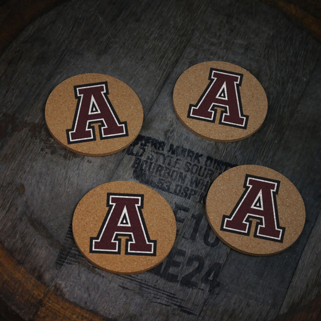 Austin Maroons Cork Coasters
