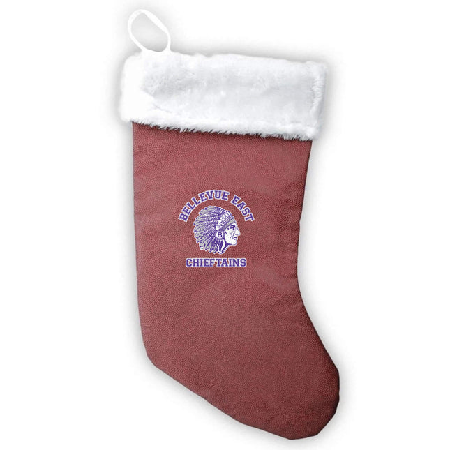 Bellevue East Chieftains Football Christmas Stocking - Authentic Series