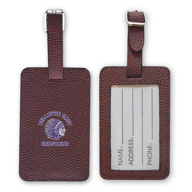 Bellevue East Chieftains Football Luggage Tag - Authentic Series