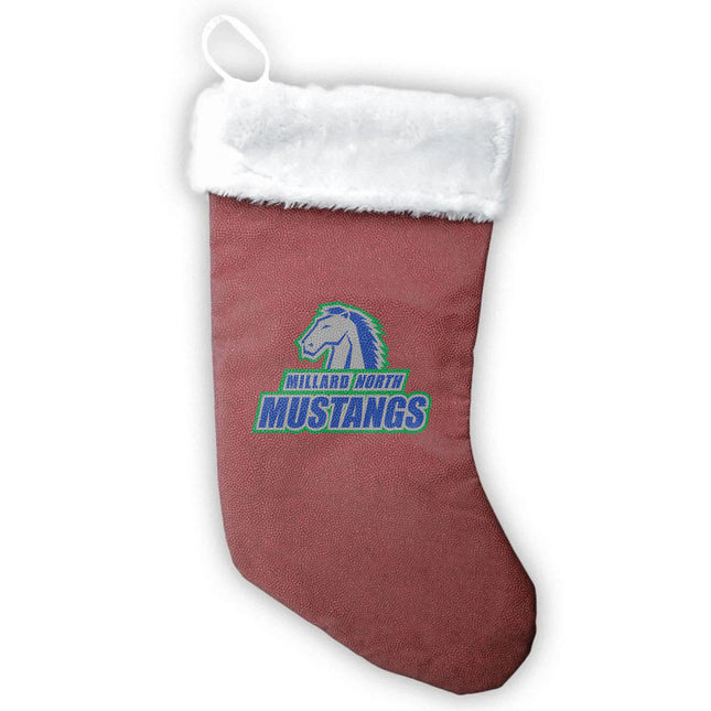 Millard North Mustangs Football Christmas Stocking - Authentic Series