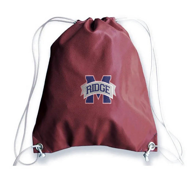 Marriotts Ridge Mustangs Football Drawstring Bag - Authentic Series