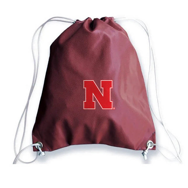 Nebraska Cornhuskers Football Drawstring Bag - Authentic Series