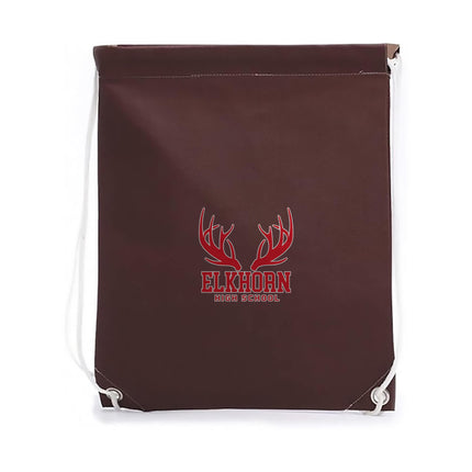 Elkhorn High School Antlers Football Drawstring Bag - Authentic Series