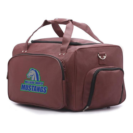 Millard North Mustangs Football Duffel Bag - Authentic Series