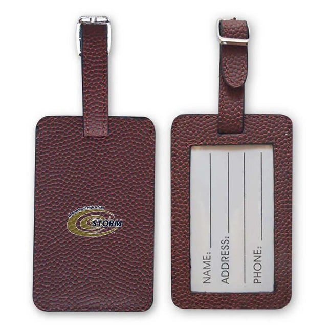 Elkhorn South Storm Football Luggage Tag - Authentic Series