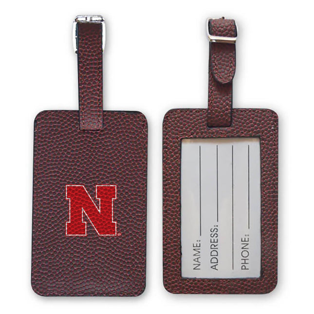 Nebraska Cornhuskers Football Luggage Tag - Authentic Series