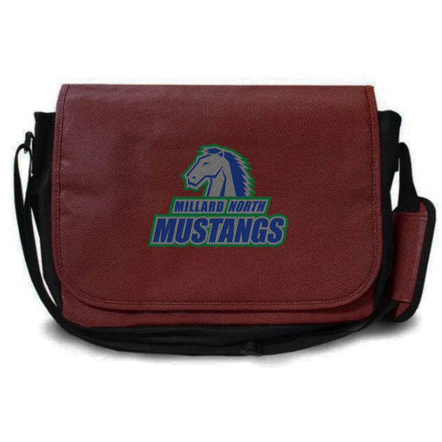 Millard North Mustangs Football Messenger Bag - Authentic Series