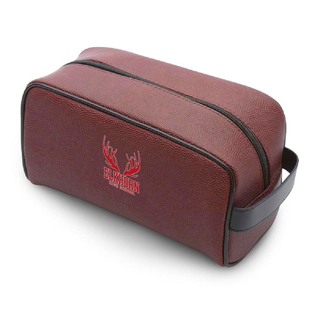 Elkhorn High School Antlers Football Toiletry and Cosmetics Bag - Authentic Series