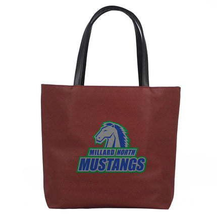 Millard North Mustangs Football Tote Handbag - Authentic Series