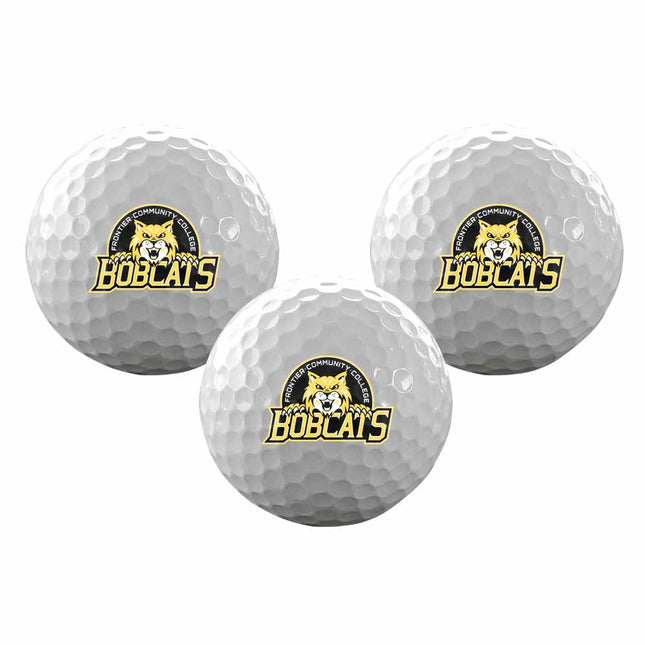 Frontier Community College Bobcats Golf Sleeve of 3 Golf Balls - Authentic Series