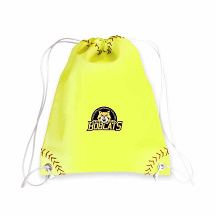 Frontier Community College Bobcats Softball Drawstring Bag - Authentic Series