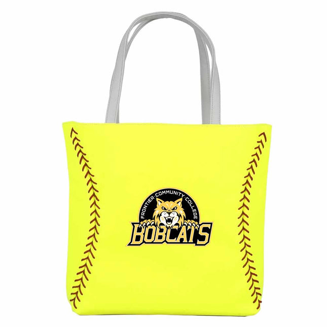 Frontier Community College Bobcats Softball Tote Handbag - Authentic Series