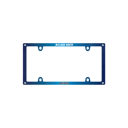 Millard North Mustangs High School License Plate Frame (4 Hole Mount)
