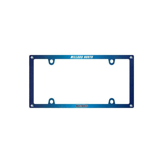 Millard North Mustangs High School License Plate Frame (4 Hole Mount)