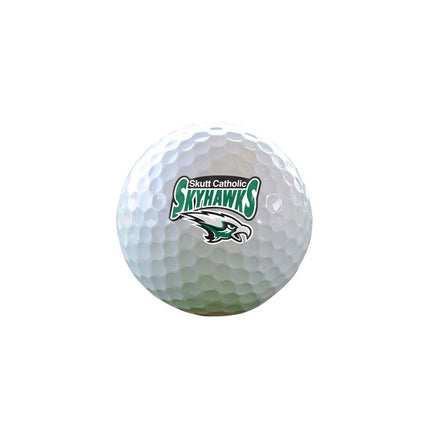 Skutt Catholic SkyHawks Golf Sleeve of 3 Golf Balls - Authentic Series